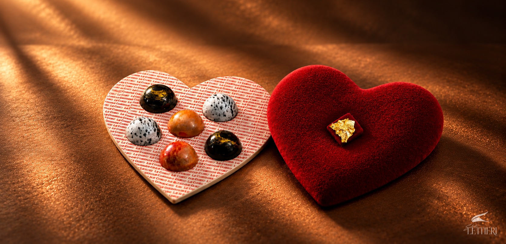 Coeur de Chocolats, caixa de bombons em forma de coração